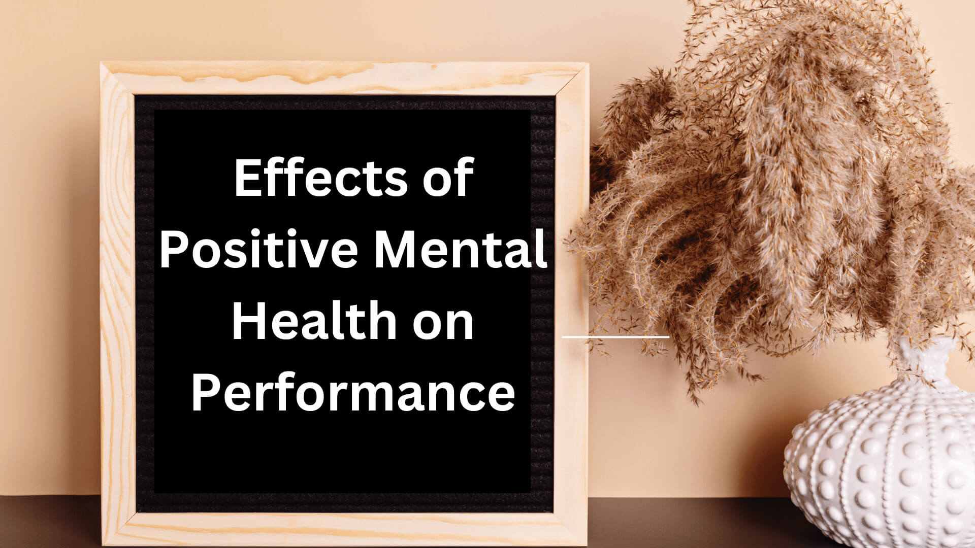 The Effects of Positive Mental Health on Performance